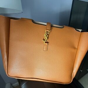 Dupe YSL Tan Vegan Leather Tote Bag